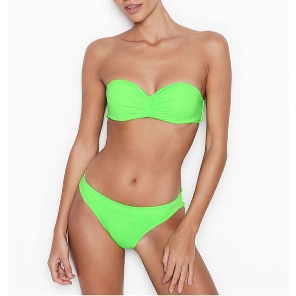 NWT Victoria's Secret Pink Neon Bikini Set - Picture 1 of 8